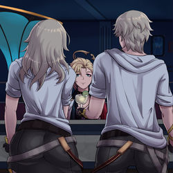 This is a pixiv picture whose title is Bartender cake.