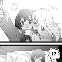 This is a pixiv picture whose title is 夜のクラゲは泳げない.