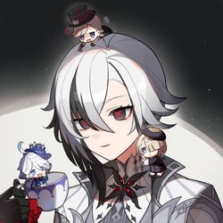 This is a pixiv picture whose title is 仆人阿蕾奇诺.