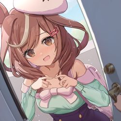This is a pixiv picture whose title is ・・・遊びにきちゃいました.