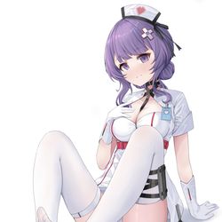 This is a pixiv picture whose title is 恩雅，实际丰满.