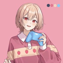 This is a pixiv picture whose title is ゲームしよ！！.