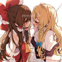 This is a pixiv picture whose title is レイマリ.