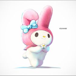 This is a pixiv picture whose title is マイメロディ.