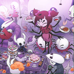 This is a pixiv picture whose title is 【skeb】Spider Tea Party!.