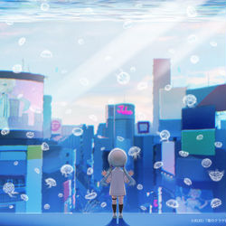 This is a pixiv picture whose title is 渋谷の水族館.