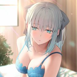This is a pixiv picture whose title is 寝起きモルガン様.