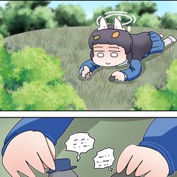 This is a pixiv picture whose title is [F/P] 나누기 Division.