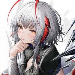 This is a pixiv picture whose title is W.