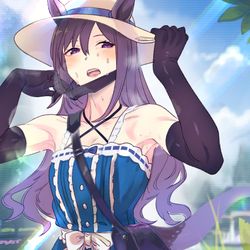 This is a pixiv picture whose title is 長手袋ドーベル.