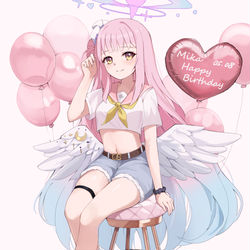 This is a pixiv picture whose title is 聖園ミカ生誕祭2024.