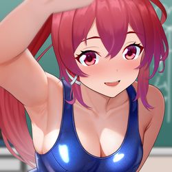 This is a pixiv picture whose title is スク水曜日！.