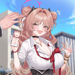 This is a pixiv picture whose title is 夜桜キララ.