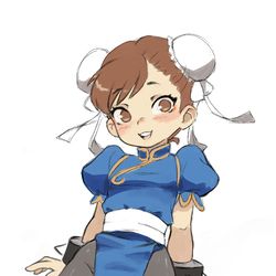 This is a pixiv picture whose title is Chun li.