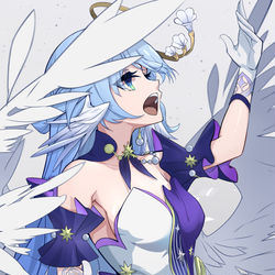 This is a pixiv picture whose title is 知更鸟-崩铁.