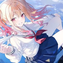 This is a pixiv picture whose title is 天馬咲希💫.