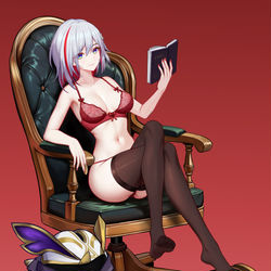 This is a pixiv picture whose title is 托帕看书.