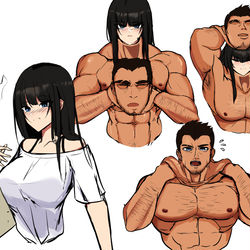 This is a pixiv picture whose title is Some of old FTM skinsuit artwork.