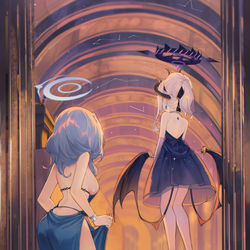 This is a pixiv picture whose title is アコ/ヒナ.