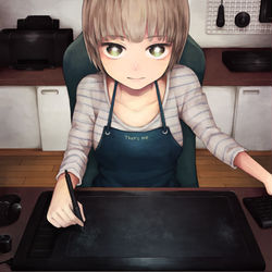This is a pixiv picture whose title is ペンタブも使い込むほどいい絵描けるようになったらいいのに.