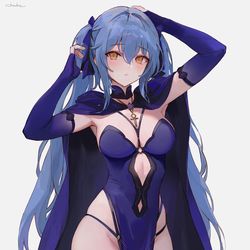 This is a pixiv picture whose title is Blue Witch.