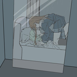 This is a pixiv picture whose title is 还是雨.
