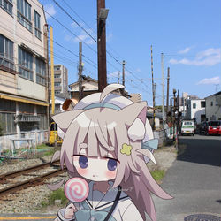 This is a pixiv picture whose title is 散歩.
