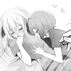 This is a pixiv picture whose title is 夜のクラゲは泳げない.