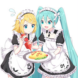 This is a pixiv picture whose title is メイドの日.