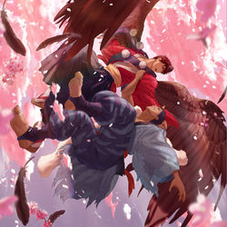 This is a pixiv picture whose title is 青火の日2024.