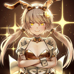 This is a pixiv picture whose title is 金色のバニーガールゆかりさん.