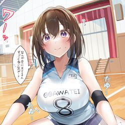 This is a pixiv picture whose title is 準備運動する、はわわちゃん.