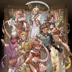 This is a pixiv picture whose title is 8 Travelers.
