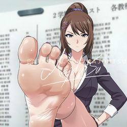 This is a pixiv picture whose title is Sae Chabashira Feet.