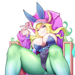 This is a pixiv picture whose title is Bunnysuit Lucoa.