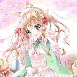 This is a pixiv picture whose title is おひざに来てください💕.