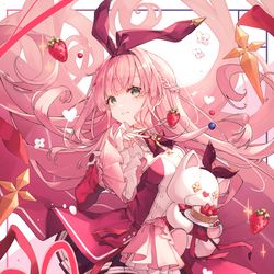 This is a pixiv picture whose title is 紅.