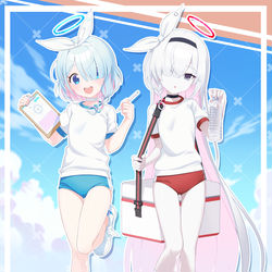 This is a pixiv picture whose title is アロナ＆プラナ(体操服).