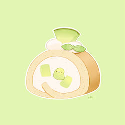 This is a pixiv picture whose title is メロンロール.