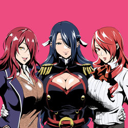 This is a pixiv picture whose title is 片目隠れキャラ.
