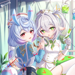 This is a pixiv picture whose title is 希格雯纳西妲全年龄💉💉💉💉💉.