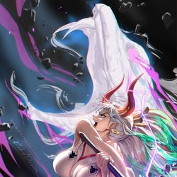 This is a pixiv picture whose title is Yamato.