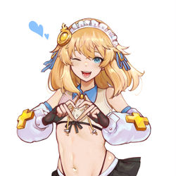 This is a pixiv picture whose title is 萌え萌えキュン♡.