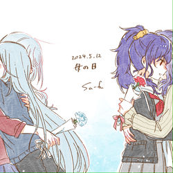 This is a pixiv picture whose title is 母の日.