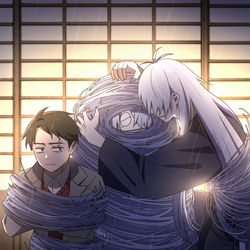 This is a pixiv picture whose title is 幸運EX＋＋＋バディによる哭倉村RTA54.