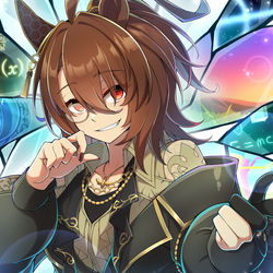 This is a pixiv picture whose title is Σタキオン.