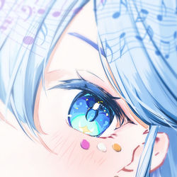 This is a pixiv picture whose title is 瞳の色は空の青.
