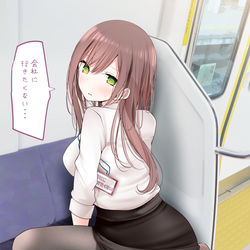 This is a pixiv picture whose title is 今日も今日とて会社に行きたくないOLちゃん.