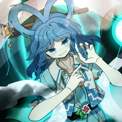 This is a pixiv picture whose title is 青娥.