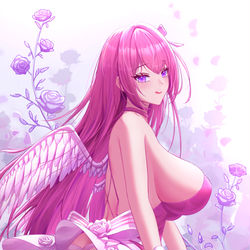 This is a pixiv picture whose title is skeb commission.